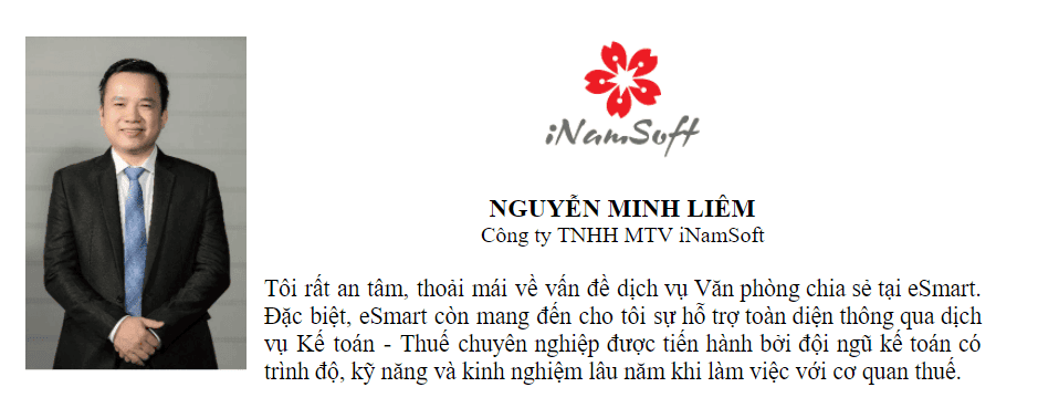 Những khách hàng tiêu biểu Dịch vụ văn phòng eSmart hân hạnh đồng hành